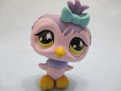 Littlest Pet Shop Bird Owl Purple and Pink with Yellow Eyes 924 ...