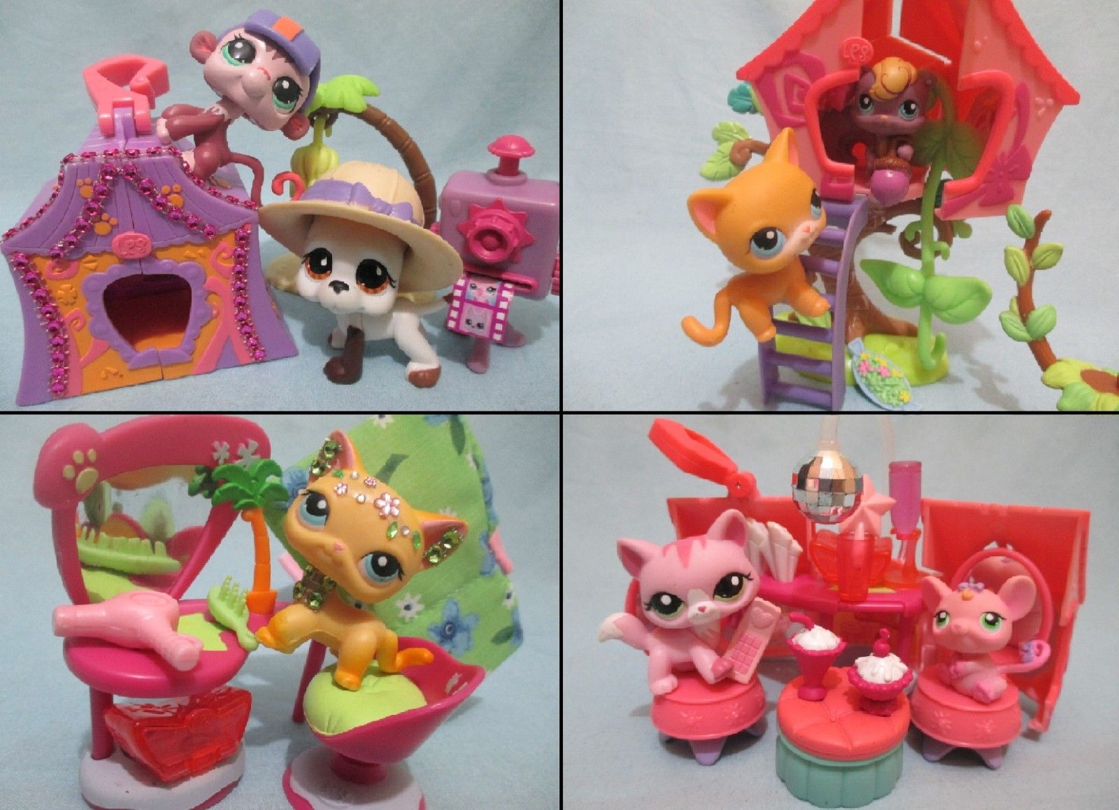 Huge LPS Littlest Pet Shop Lot Set 20+ Houses 100+ Accessories120+