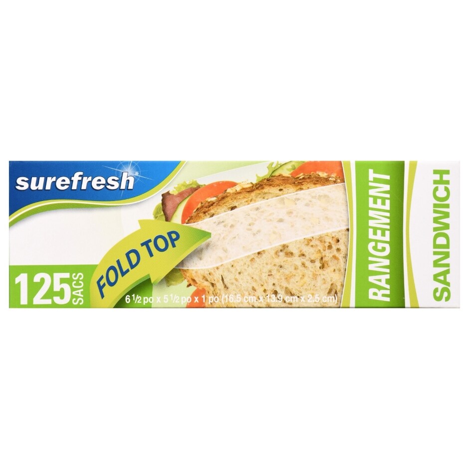 Sure Fresh Slider Zipper Seal Sandwich Bags, 19-ct. Boxes (Pack of 36)