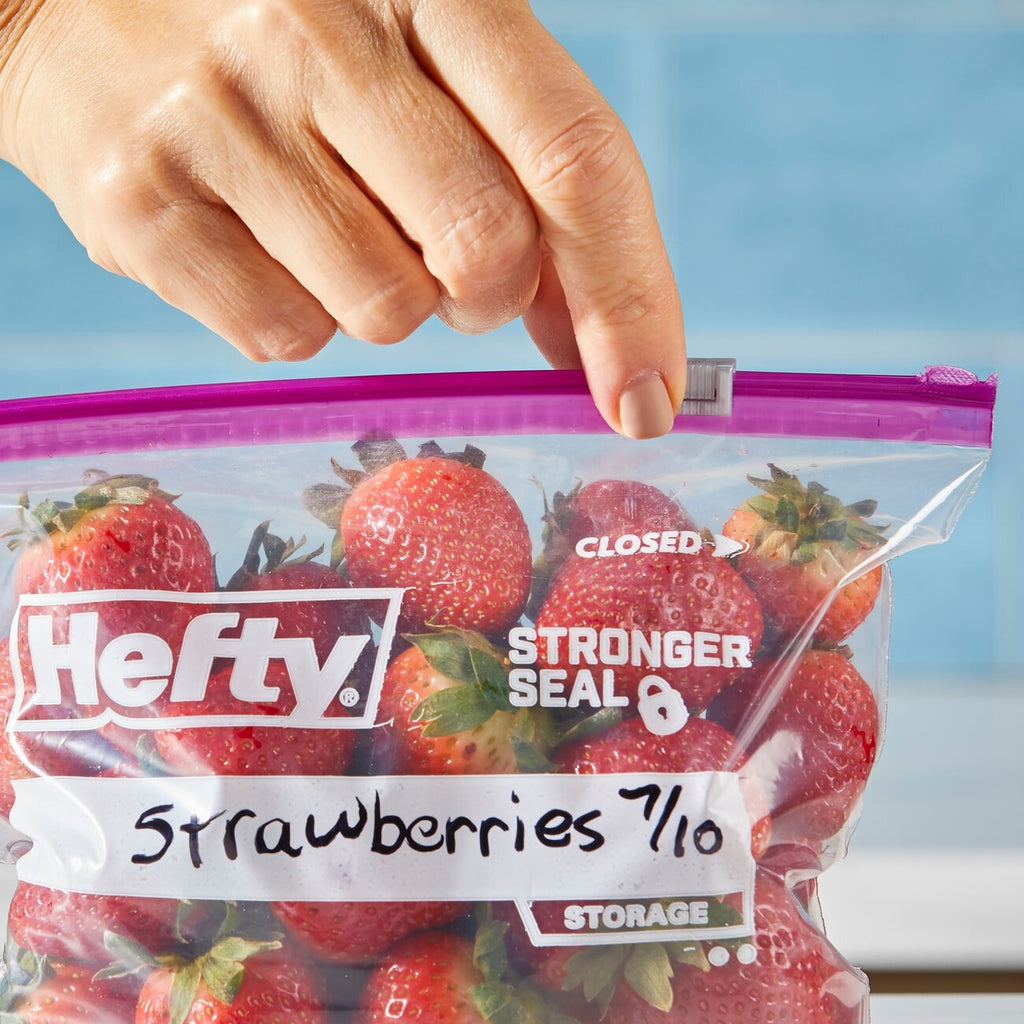 Hefty Slider Bags, Storage, Quart, Value Pack - 40 bags