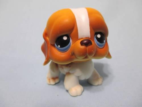 Littlest Pet Shop St Bernard Puppy Dog 76 LPS Blue Eyes